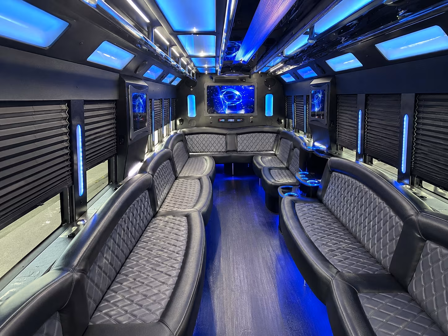 20 Passenger Party Bus Inside