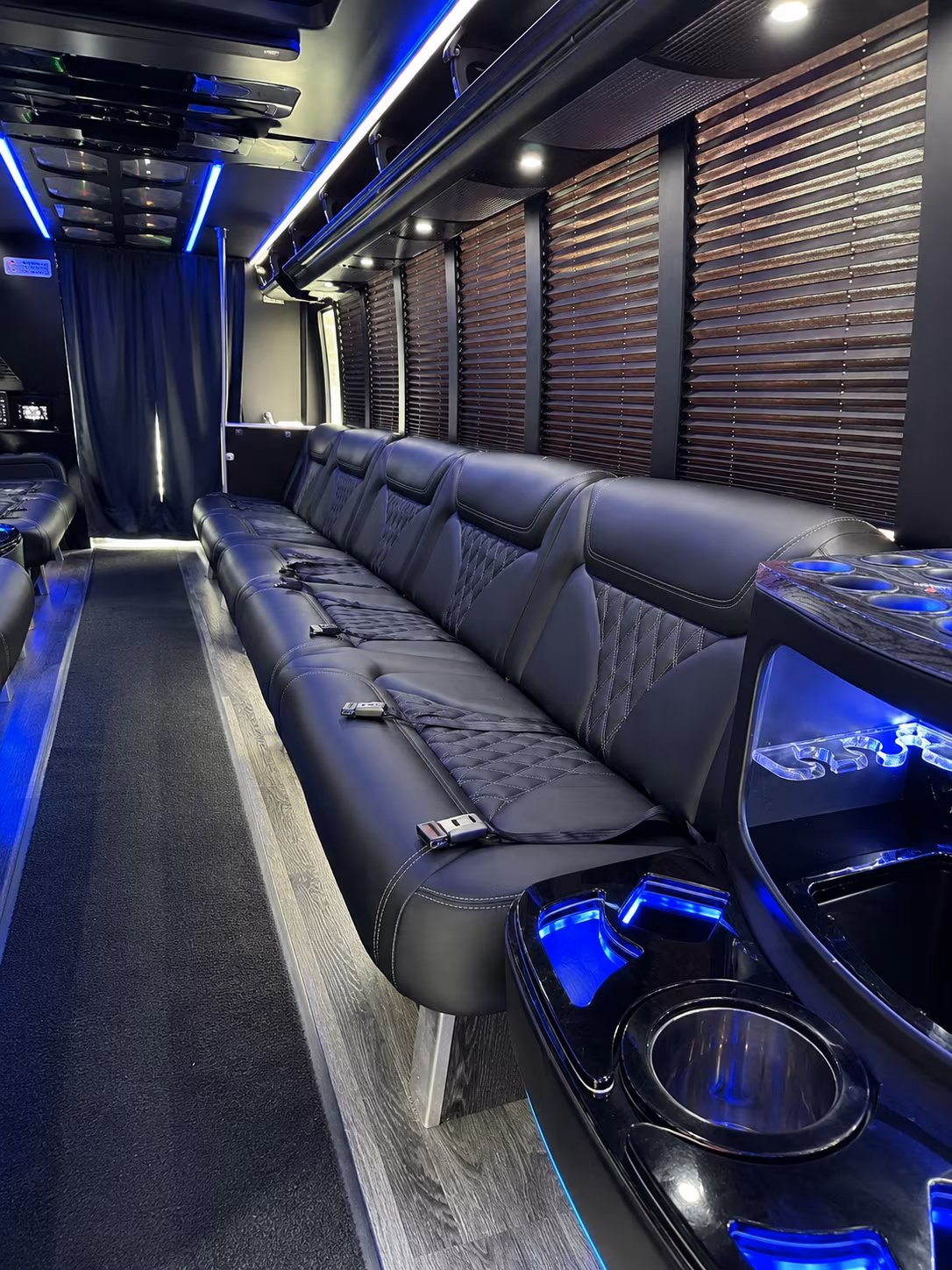 Jacksonville Private Event Transportation party bus exterior
