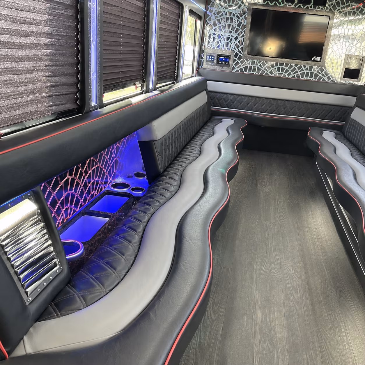 Jacksonville Private Event Transportation party bus exterior