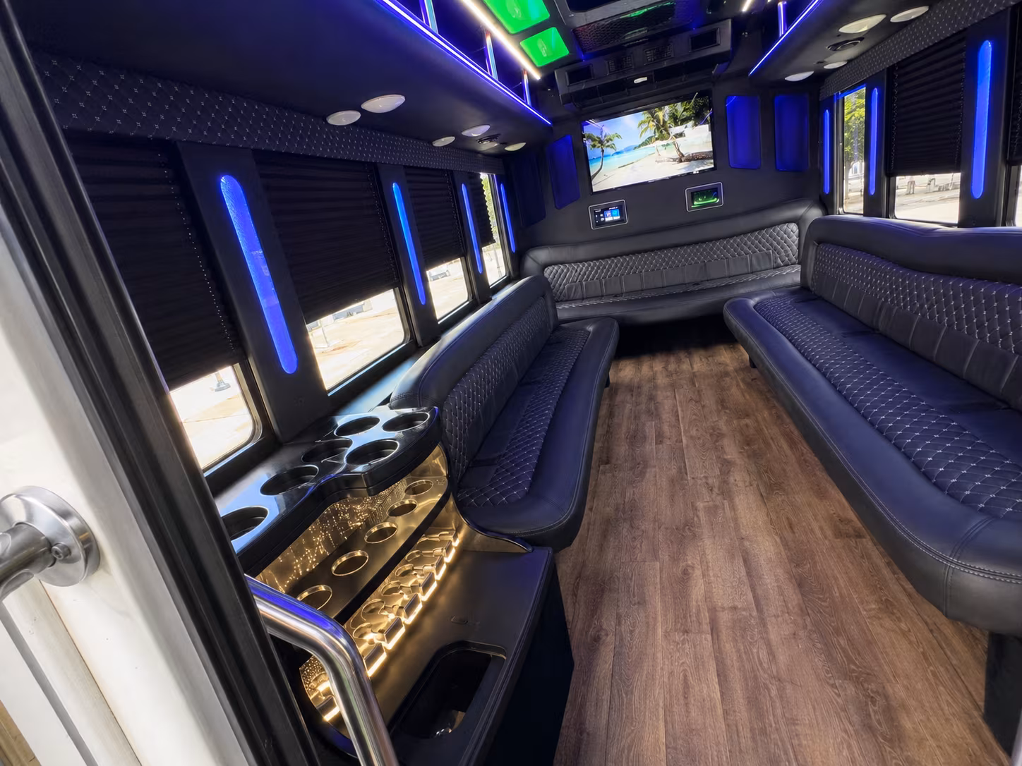 Jacksonville Prom & Homecoming Transportation party bus exterior