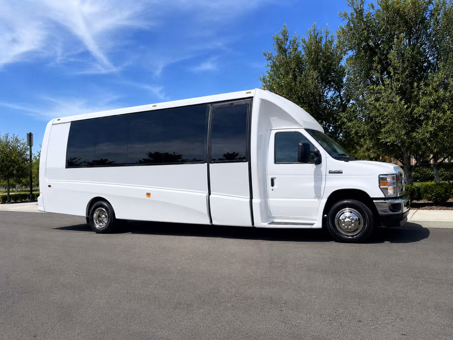 Jacksonville School Event Transportation party bus exterior