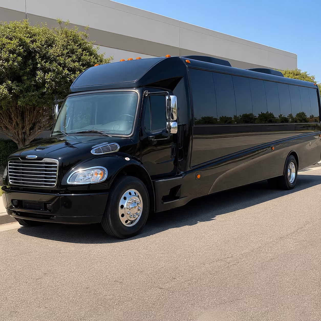 Jacksonville School Event Transportation party bus exterior